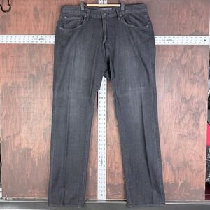 Agave Jeans Denim Pants Leg Waterman Fit Pockets Cotton Black Men's 38 USA Made